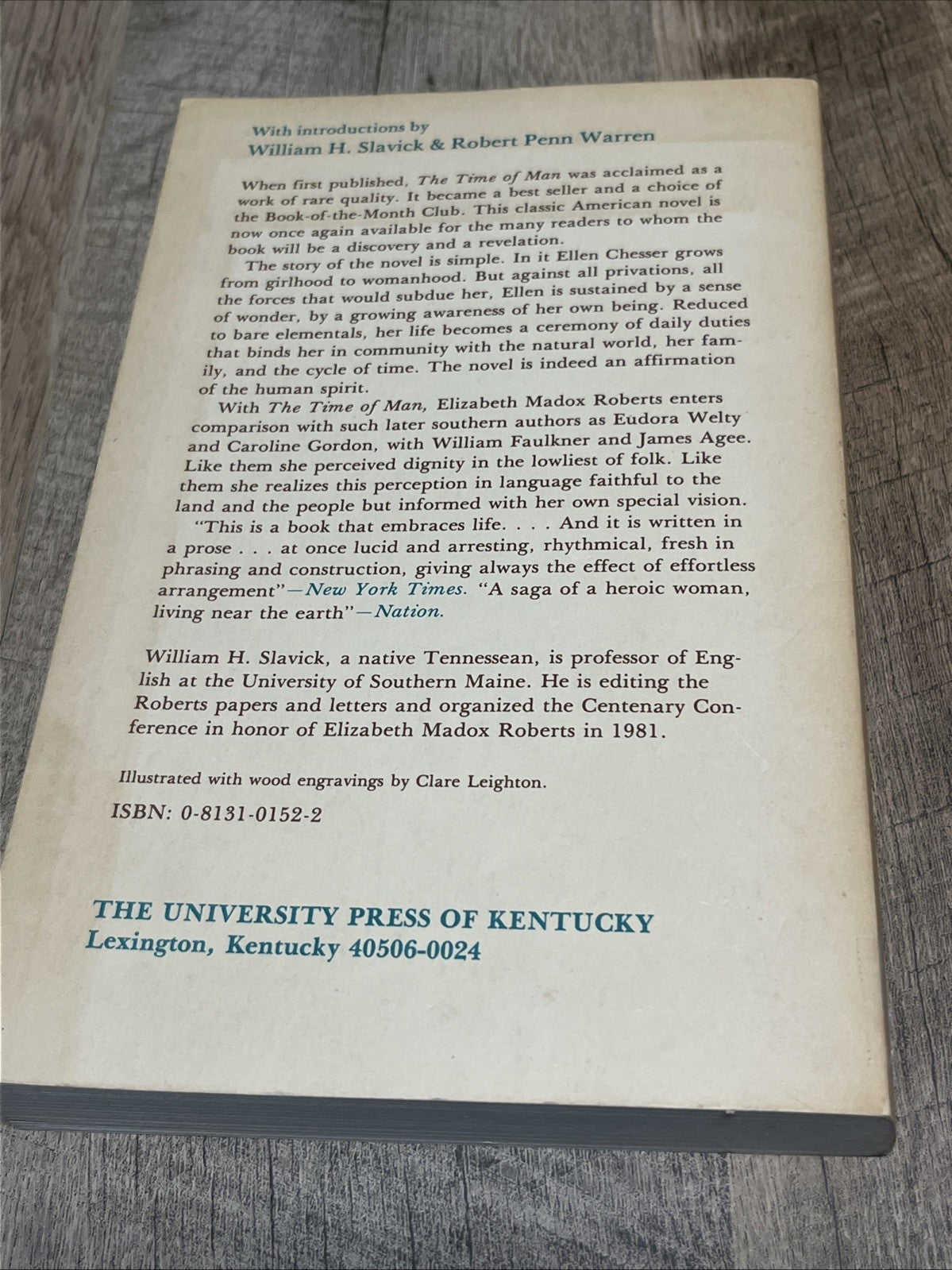 The Time of Man Elizabeth Madox Roberts 1982 Paperback