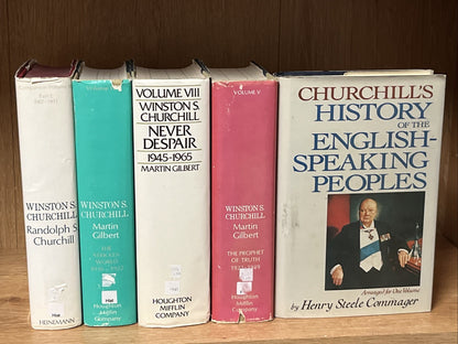 Lot of 5 Winston S Churchill Randolph Churchill & Martin Gilbert / Henry Steel