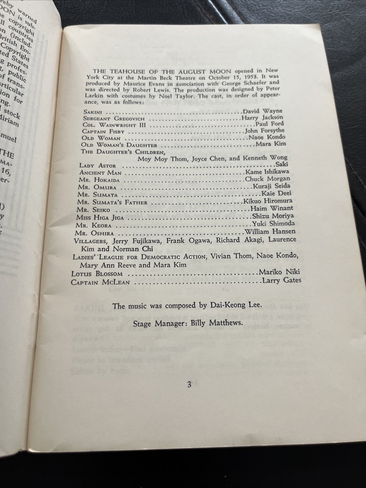 The Teahouse of the August Moon By John Patrick Novel Vern Sneider