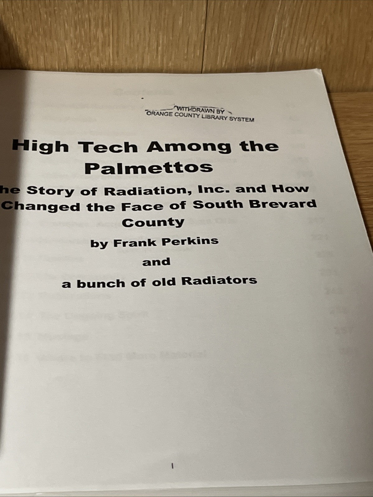 High Tech Among the Palmettos: The Story of Radiation Inc and How It Changed the