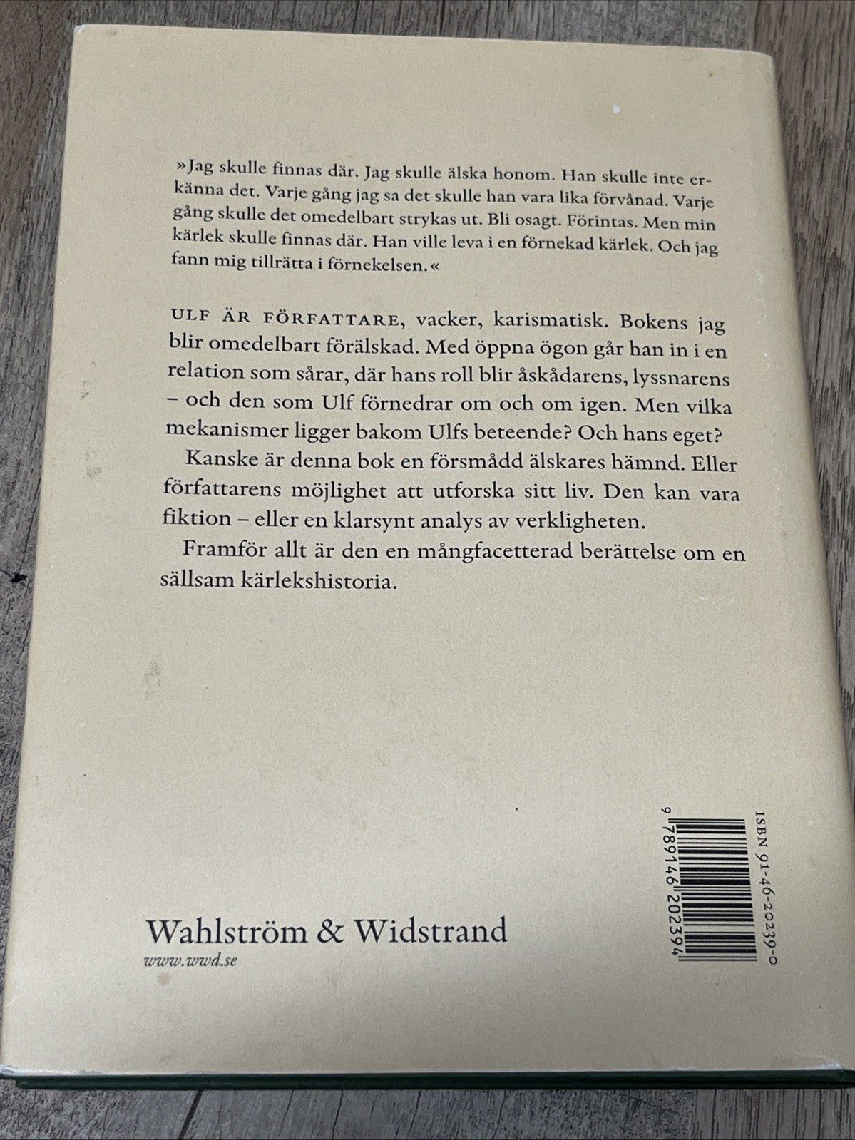 Han som inte gjorde mig sallskap by Carl-Johan Malmberg Swedish hc book novel