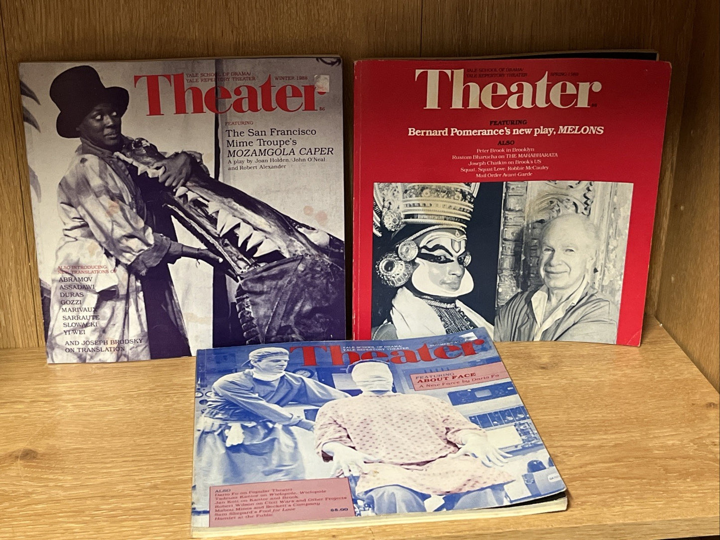 Lot of 3 THEATER Magazine Spring 1983 & 1988 Yale School Of Drama