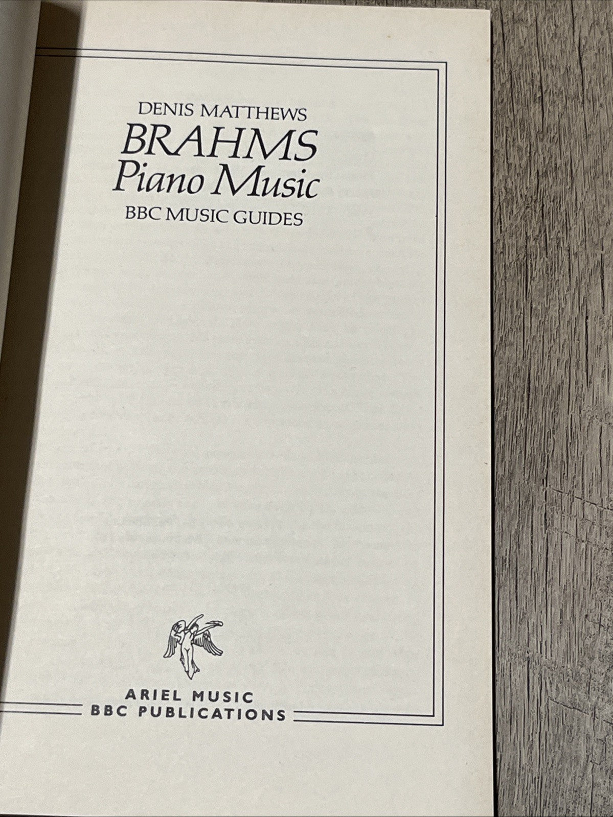 Denis Matthews BRAHMS Piano Music (Ariel Music Guides) 1986