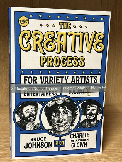 The Creative Process for Variety Artists Vol 1 SIGNED Bruce Charlie Johnson