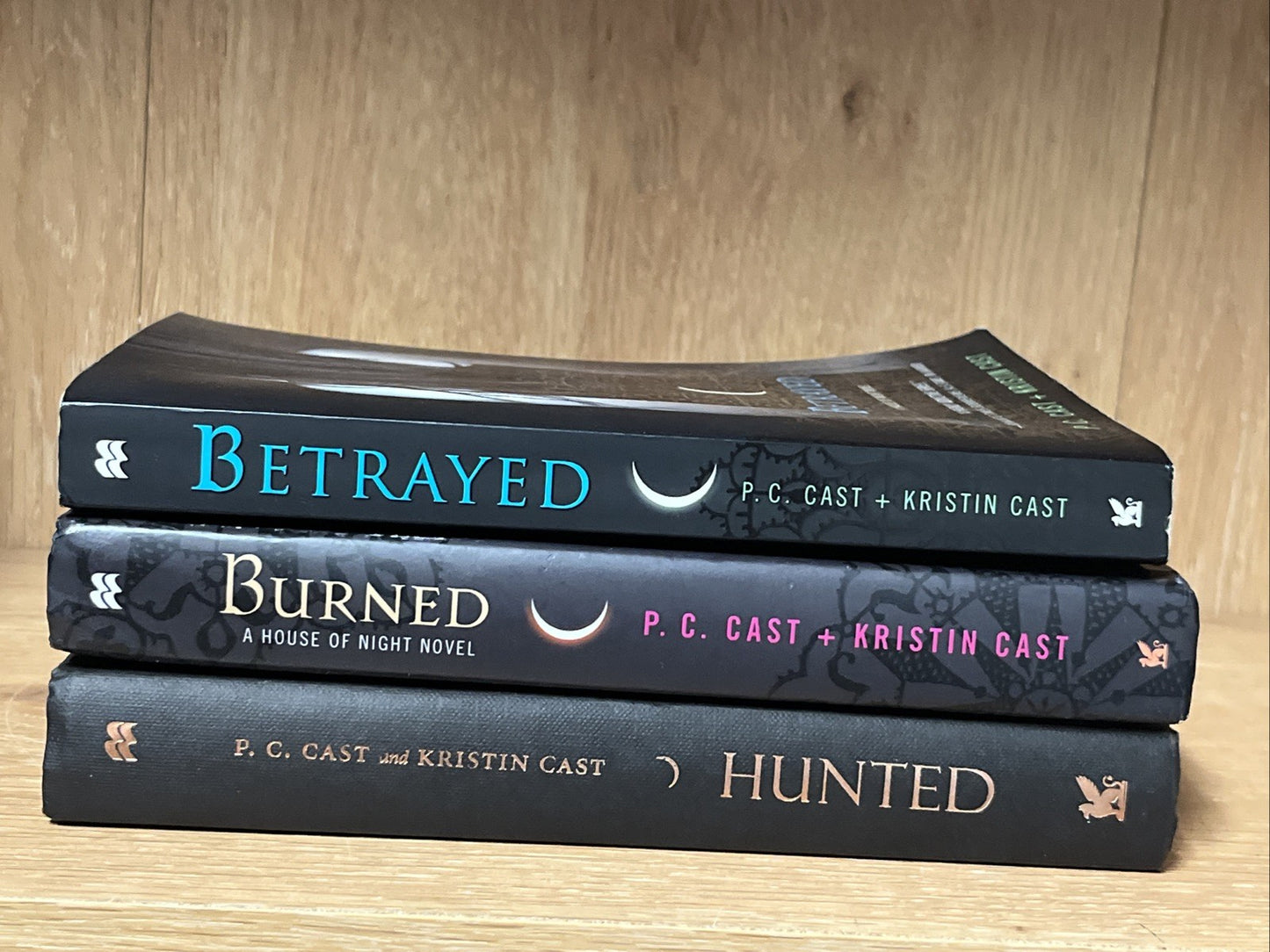 PC Cast Kristin Cast House Of Night Series Betrayed , Burned &  Hunted Set Of 3