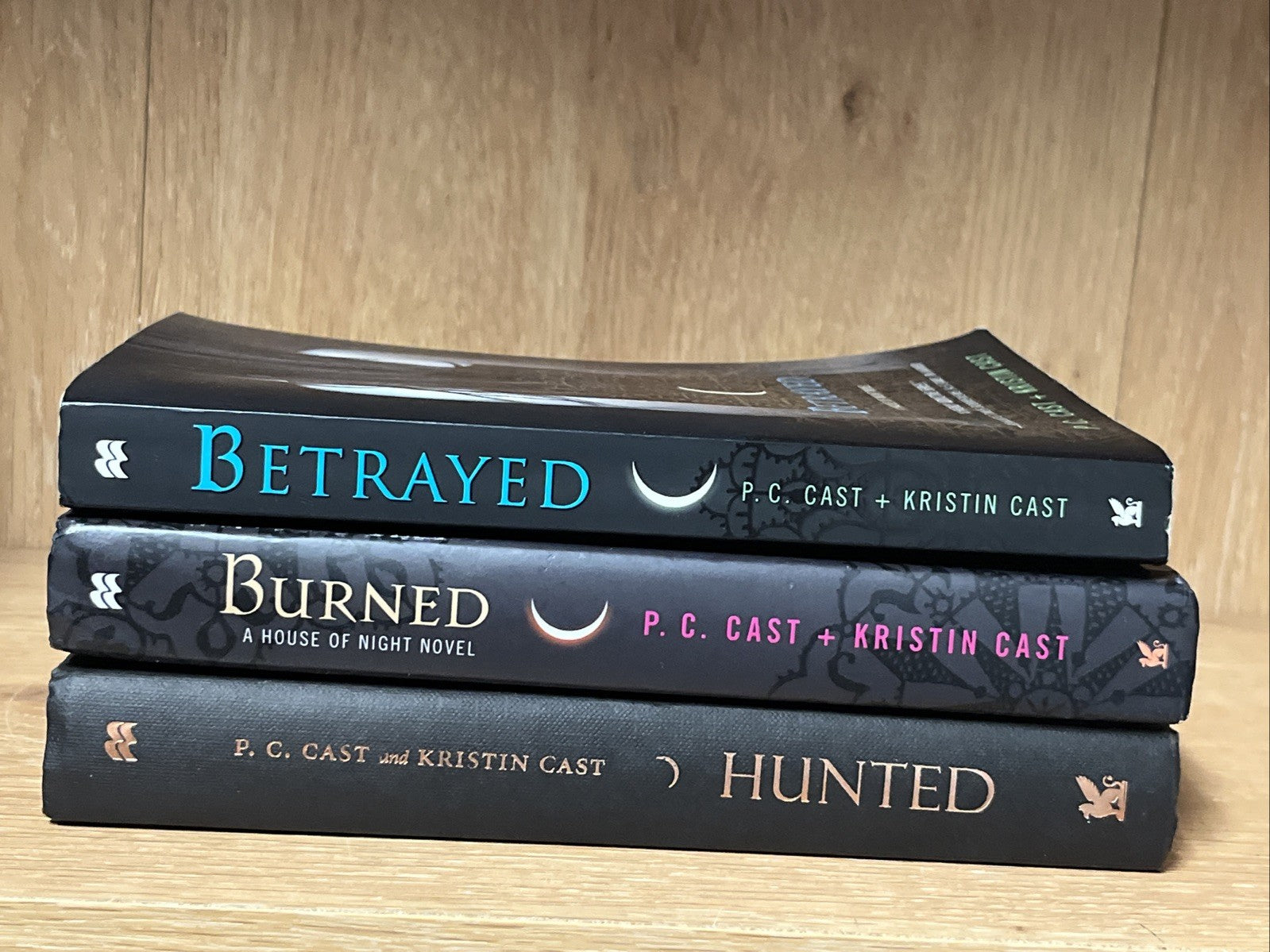 PC Cast Kristin Cast House Of Night Series Betrayed , Burned &  Hunted Set Of 3