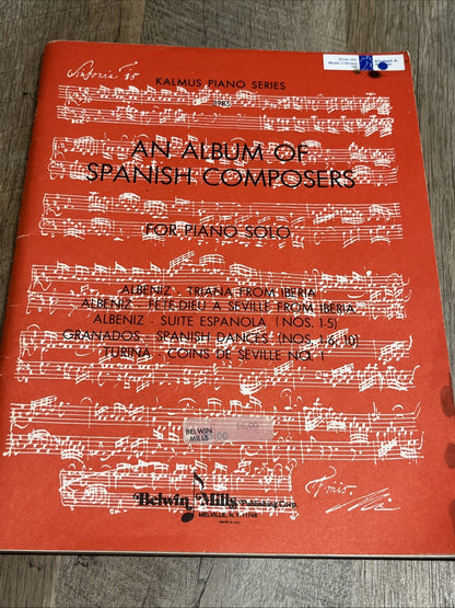 KALMUS PIANO SERIES AN ALBUM OF SPANISH COMPOSERS FOR PIANO SOLO Sinforia 15