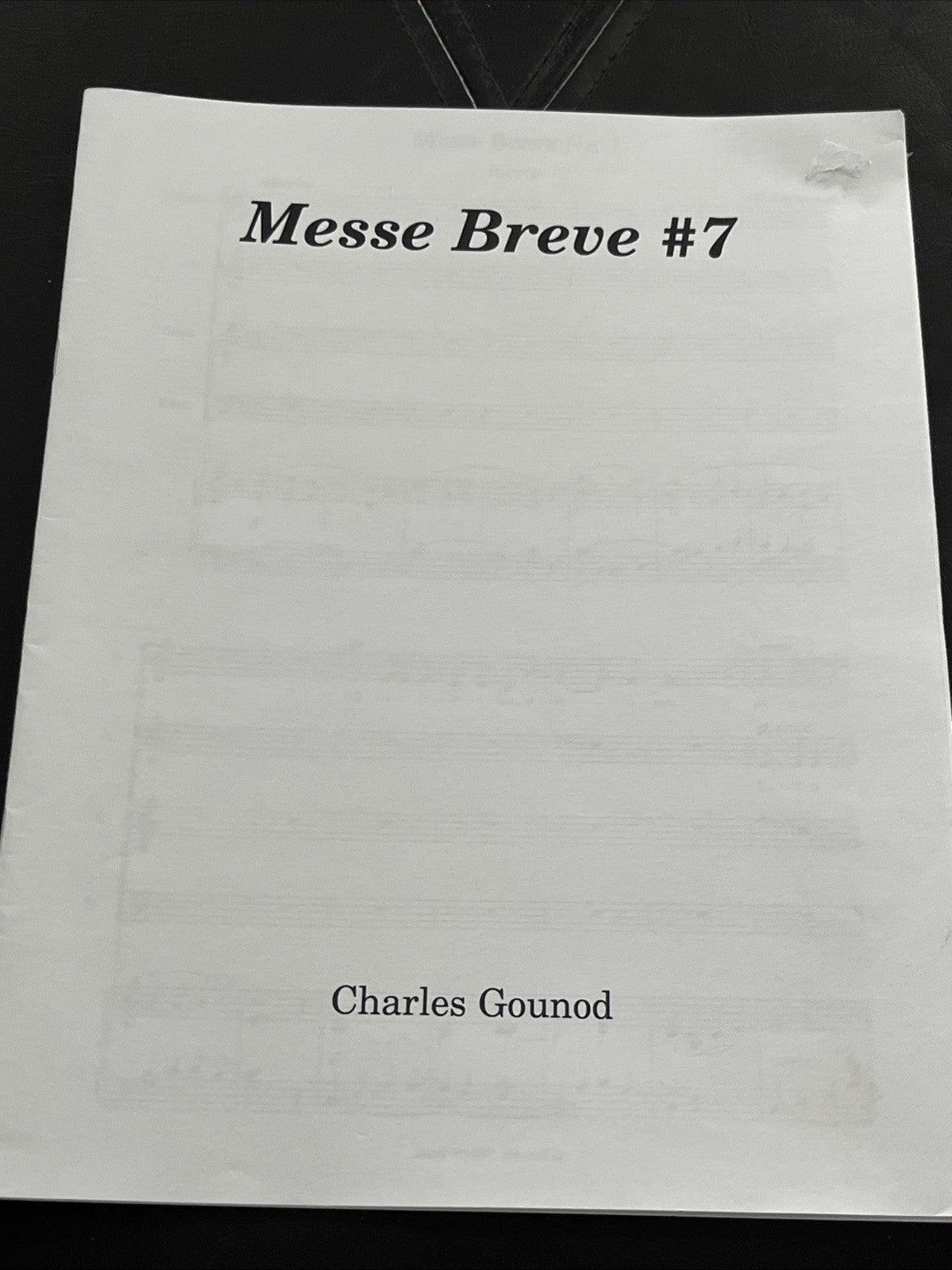 musical score "Messe Breve #7" by Charles Gounod