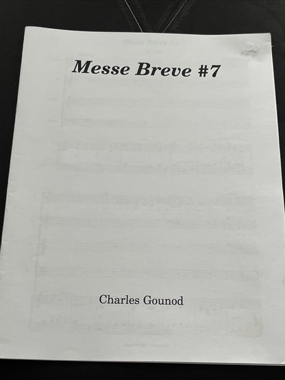 musical score "Messe Breve #7" by Charles Gounod