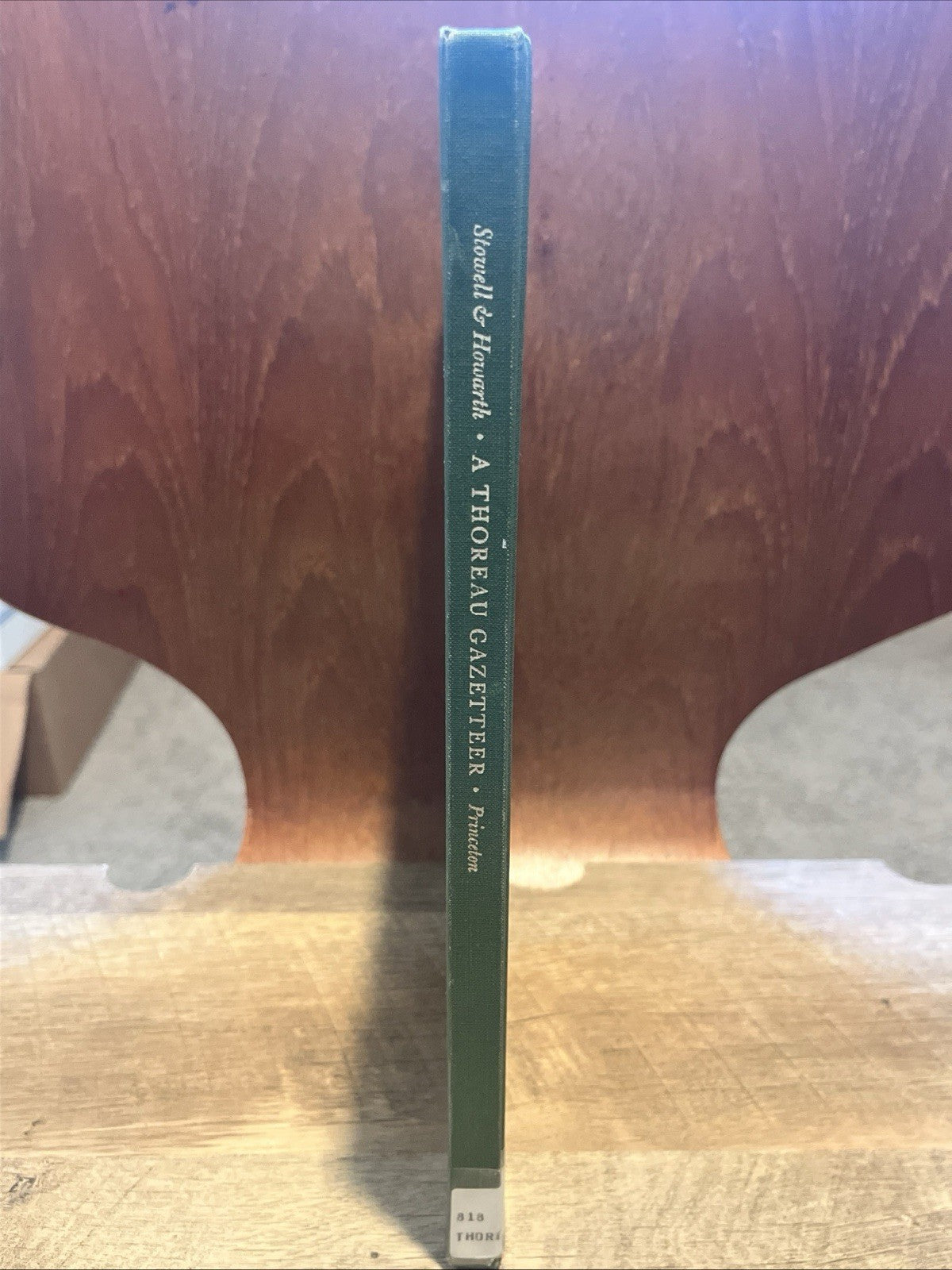 ROBERT F STOWELL / A Thoreau gazetteer Edited by William L Howarth 1st ed 1970