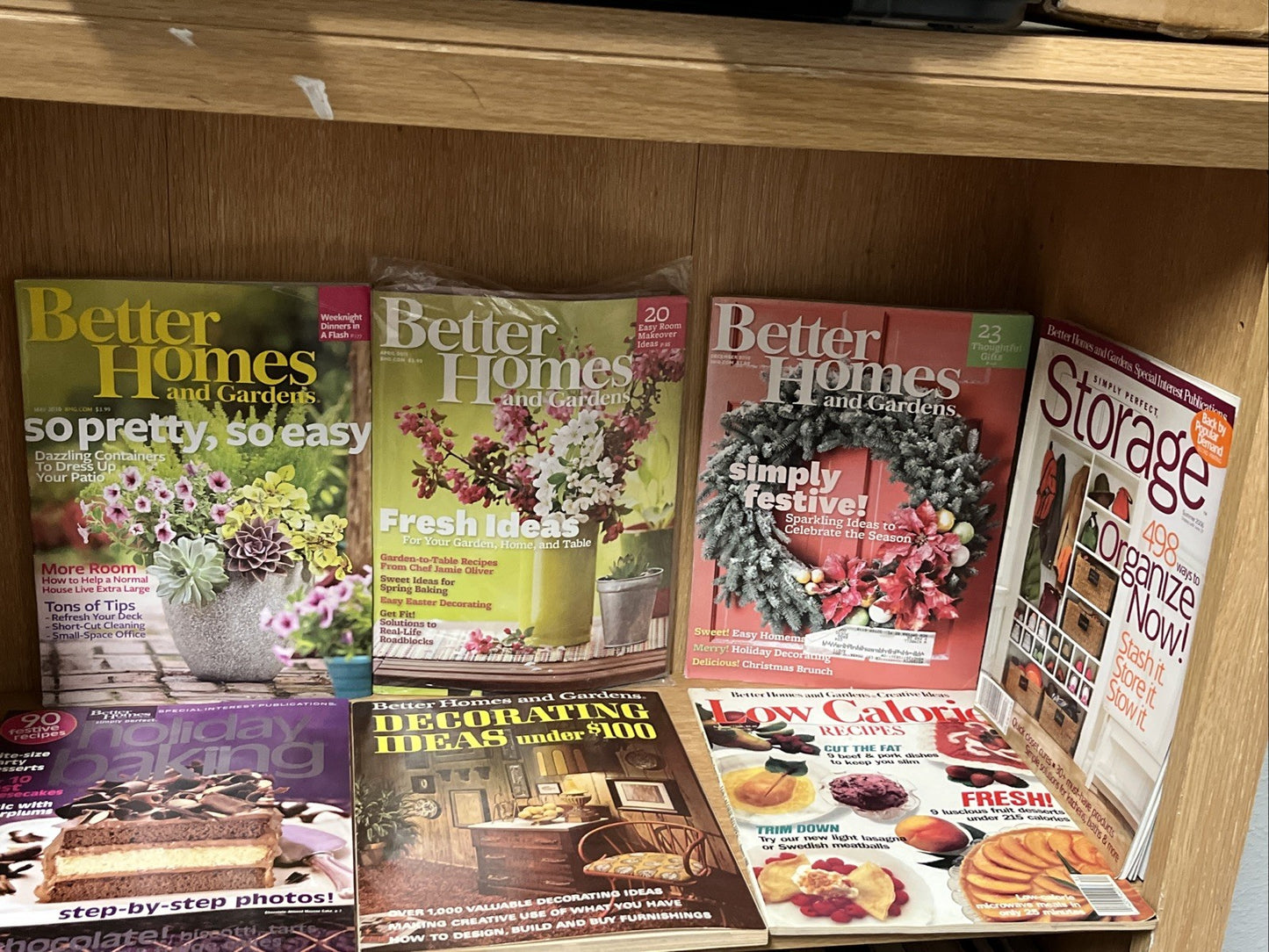 Vtg Lot of 7 Issues Better Homes and Gardens Magazines 1970s/80s Crafts Recipes