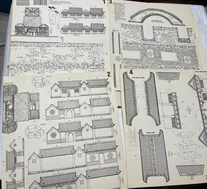 the metropolitan museum of art A CHINESE VILLAGE to punch out color and assemble