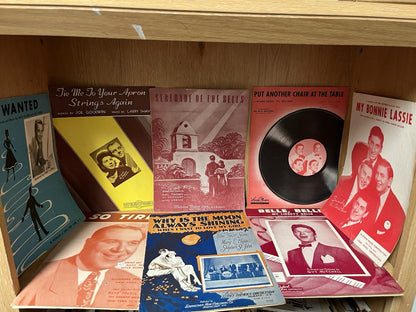 Lot of 15 Vintage Music Sheet (20s 40s 50s 60s