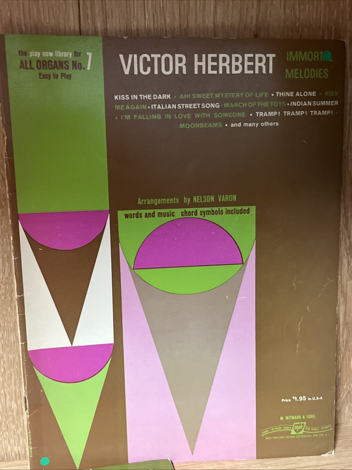 All Organ: Nelson Varon's Vintage Organ Music Sheet Vol  No. 1, 2 3, 5, 6, 7, 10