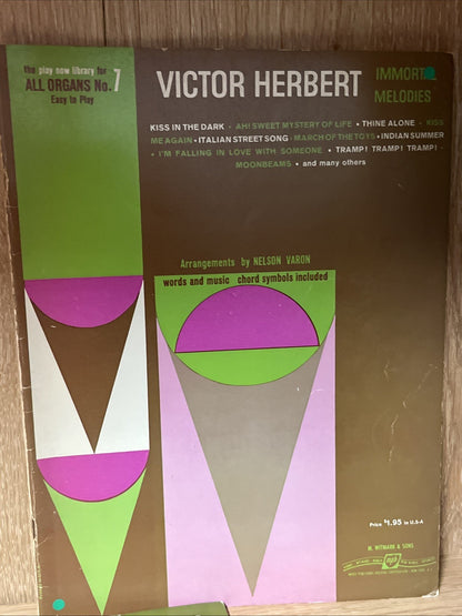 All Organ: Nelson Varon's Vintage Organ Music Sheet Vol  No. 1, 2 3, 5, 6, 7, 10