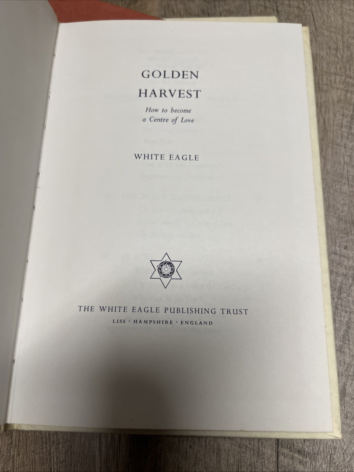 White Eagle Teachings Book 5 Pc The Way Of The Sun,Morning Light, Sunrise