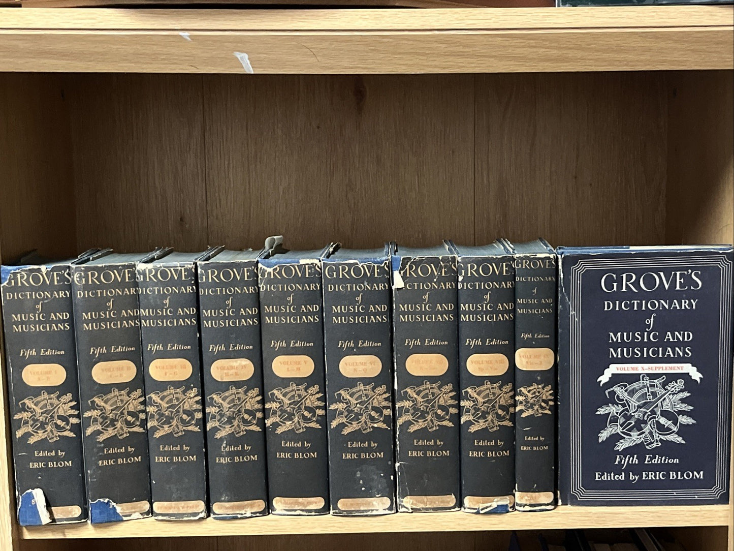 Grove Dictionary of Music and Musicians 5th Ed Complete Set Vol 1 - 10 (A — Z)