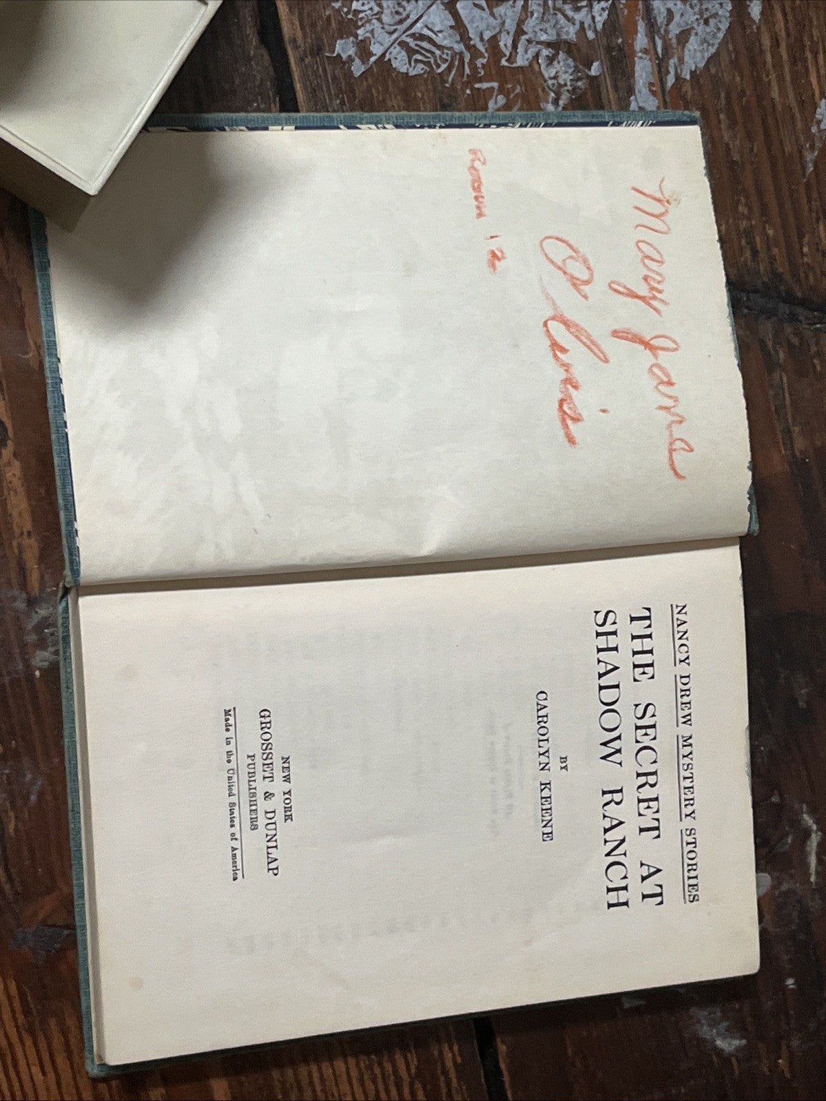 Nancy Drew The Secret at Shadow Ranch 1st Ed 1931 HC Carolyn Keene *Book 5 *