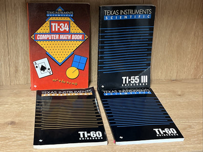 Texas Instruments Scientific TI-55 111/ TI-60/ TI-34 Comp Math Guide Book Manual