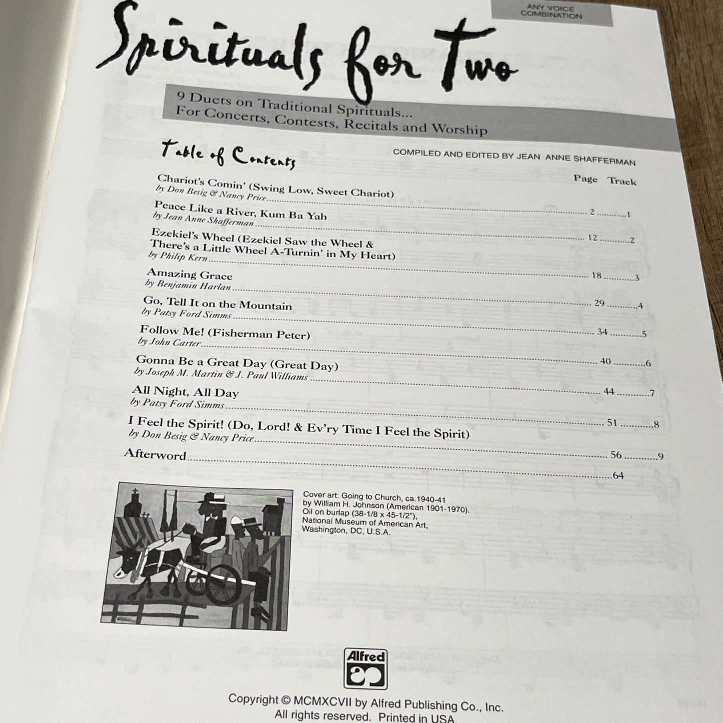Spirituals for Two (Book  CD) - Paperback By Staff, Alfred Publishing - GOOD