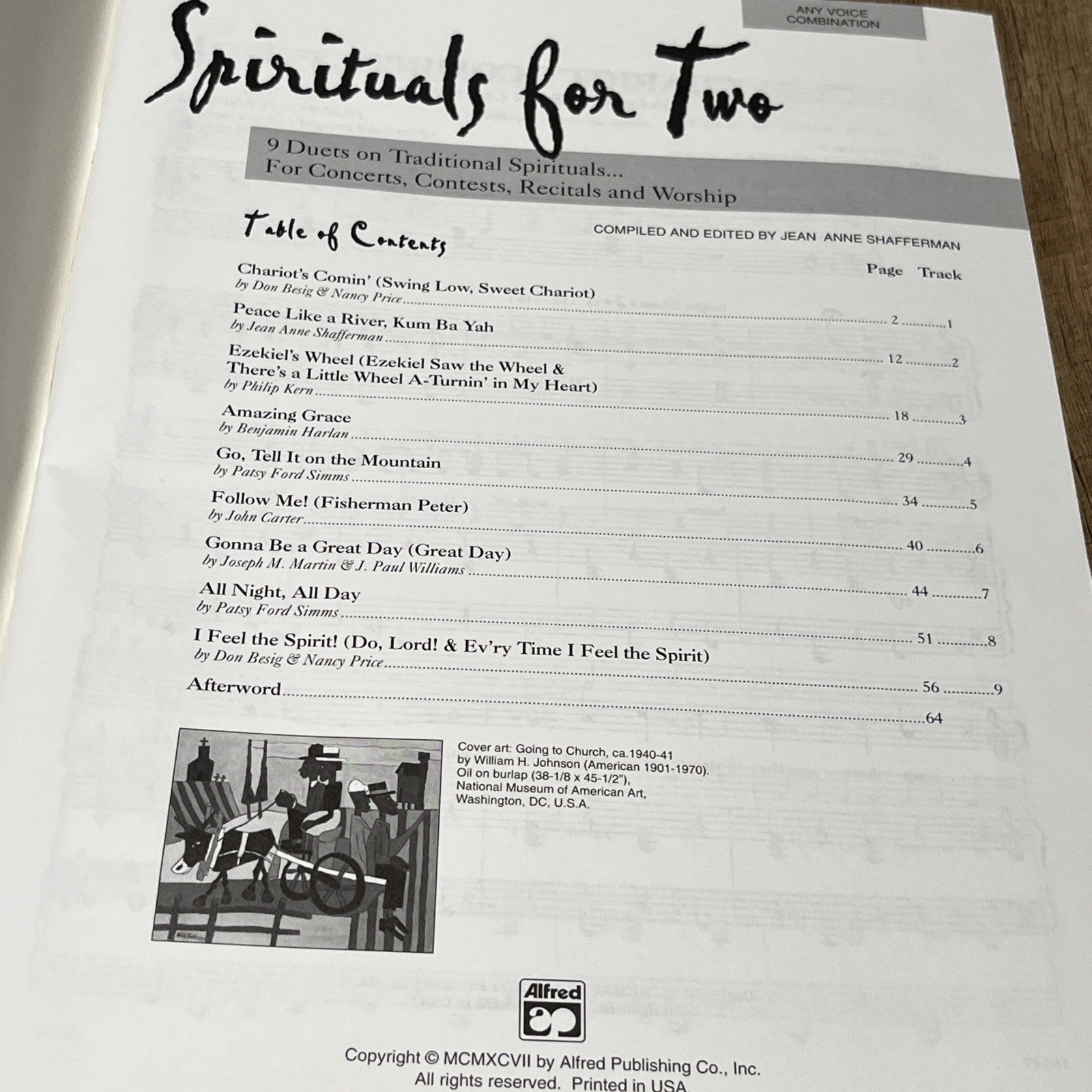 Spirituals for Two (Book  CD) - Paperback By Staff, Alfred Publishing - GOOD