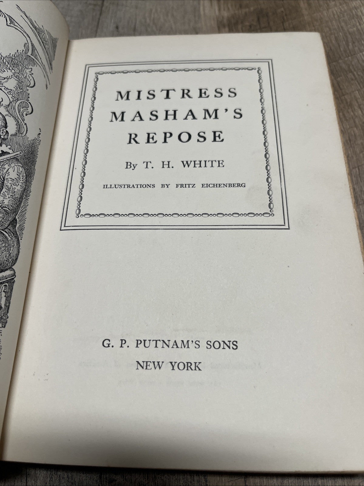 Mistress Masham's Repose 1st Edition T. H. White 1946