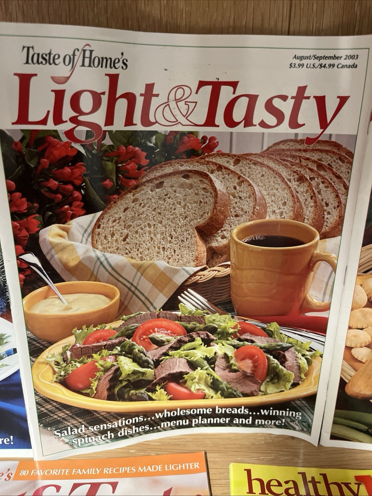 Lot of 4 Taste of Home Quick Cooking & Eating Well Magazine Back Issues