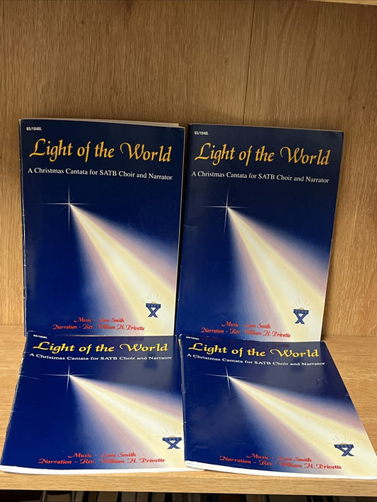 Lot of 4 Light of the World - A Christmas Cantata For SATB Choir..Songbook