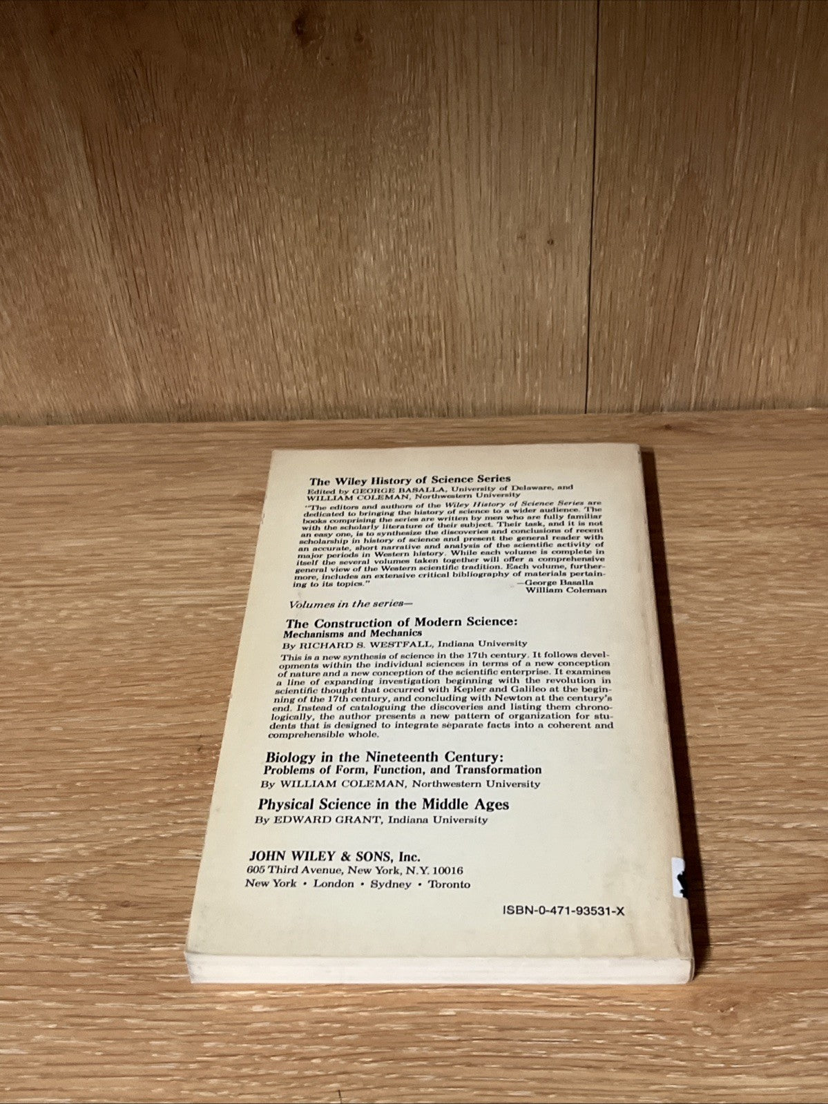 The Construction of Modern Science: Mechanisms and Mechanics  Richard S. Westfie