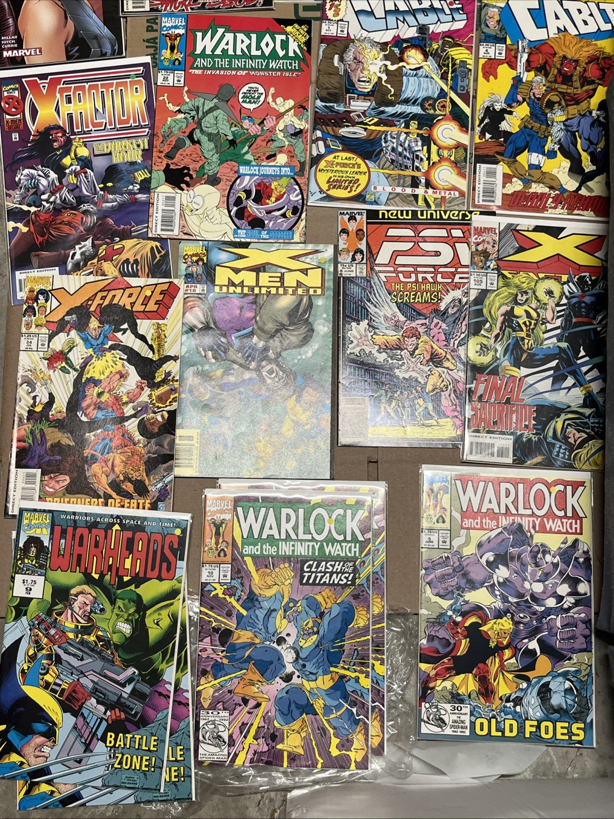 COMIC BOOK LOT Mixed 50 Marvel Comics-Ultimate/Thunder Strike Cable