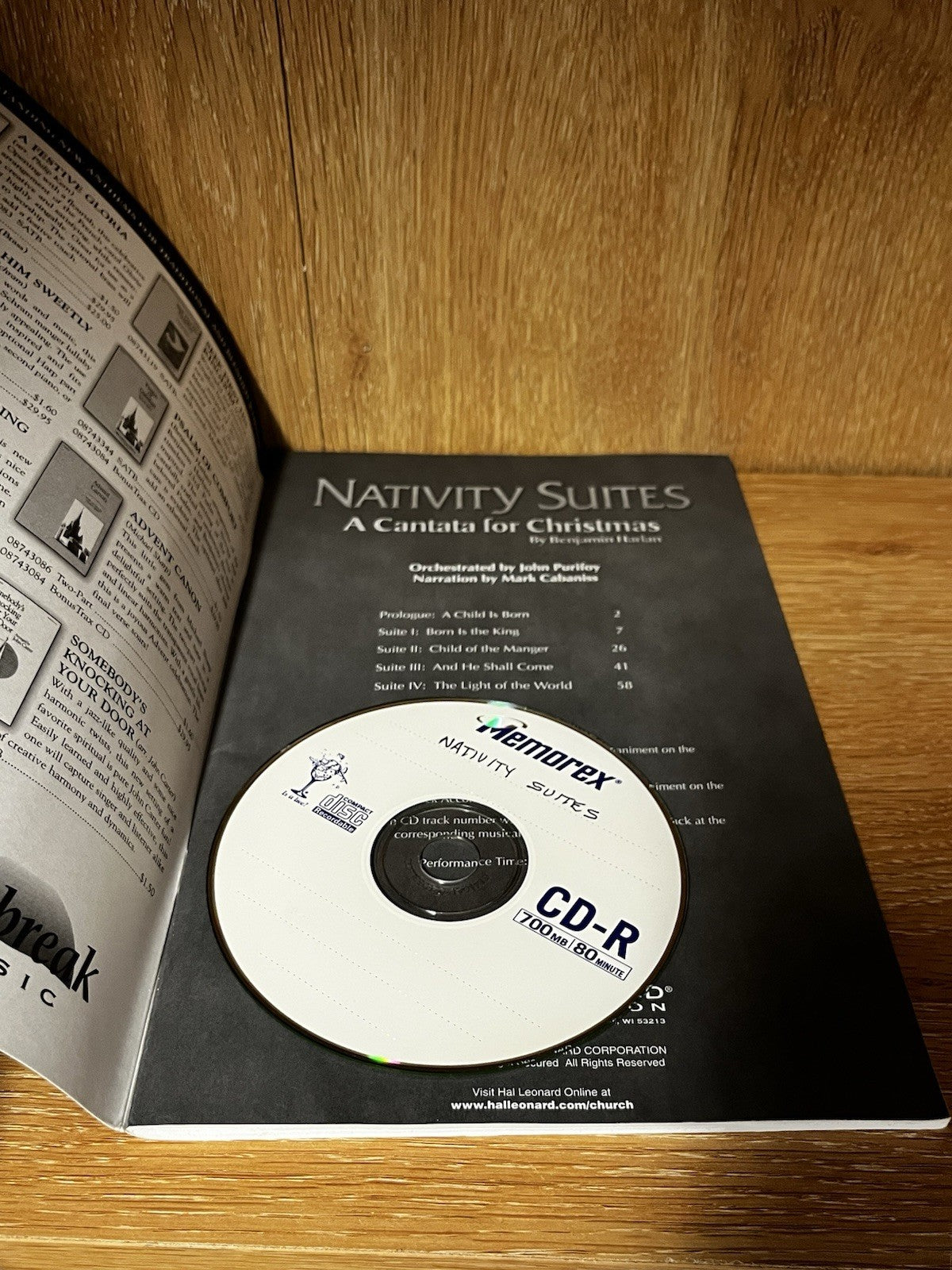 Nativity Suites - A Cantata for Christmas Song Book & CD Benjamin Harlan