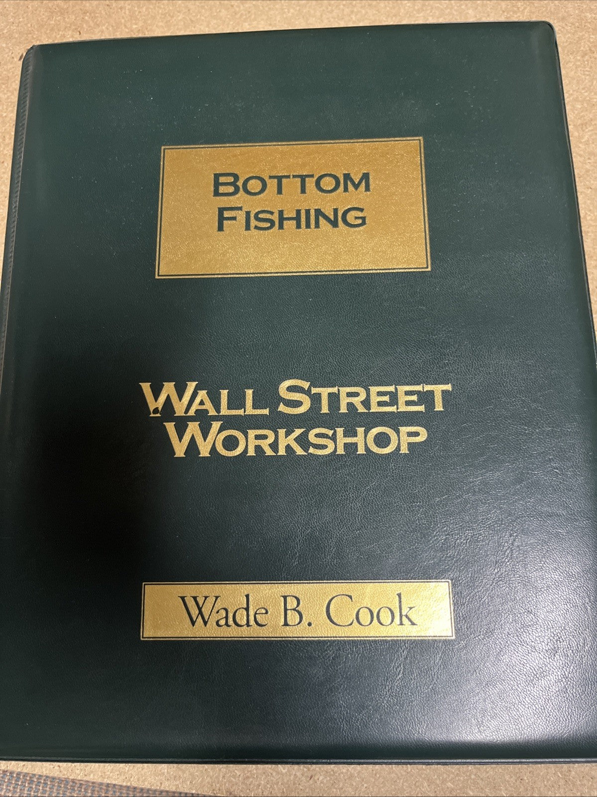 Wall Street Investing Workshop 6 Lot 7 VHS Cassette &3 Workbook Wade Cook