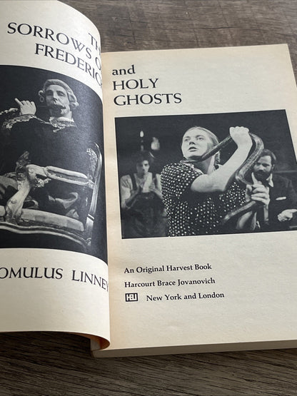 Two Play By Romulus LINNEY, The Sorrows of Frederick & Holy Ghosts 1st Edition