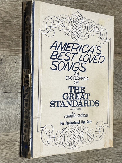 America's Best Loved Songs & Encyclopedia Great Standards Songbook Sheet Music
