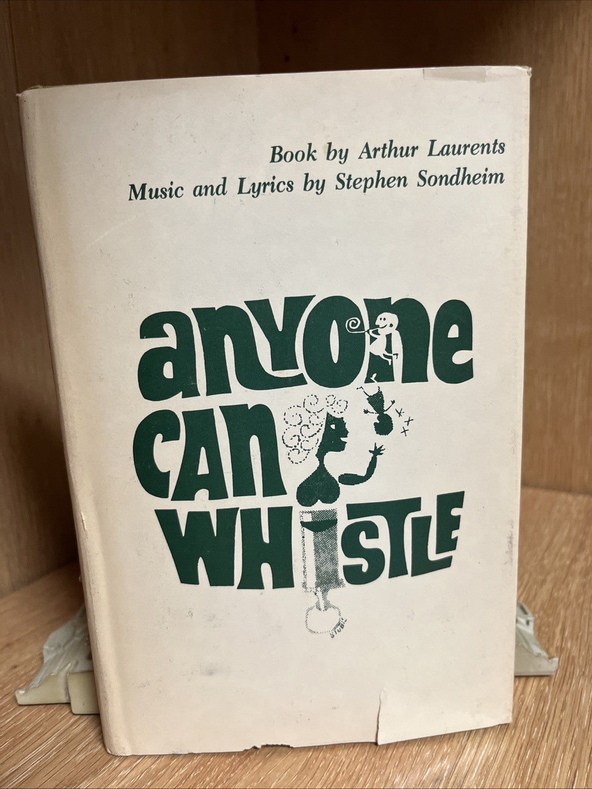 Anyone Can Whistle by Laurents & Sondheim (1976, Hardcover) NF in NF DJ