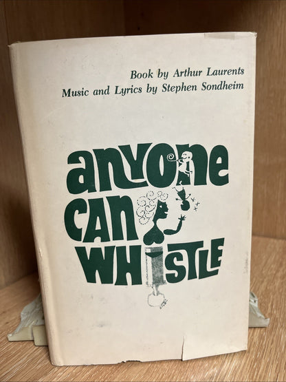 Anyone Can Whistle by Laurents & Sondheim (1976, Hardcover) NF in NF DJ