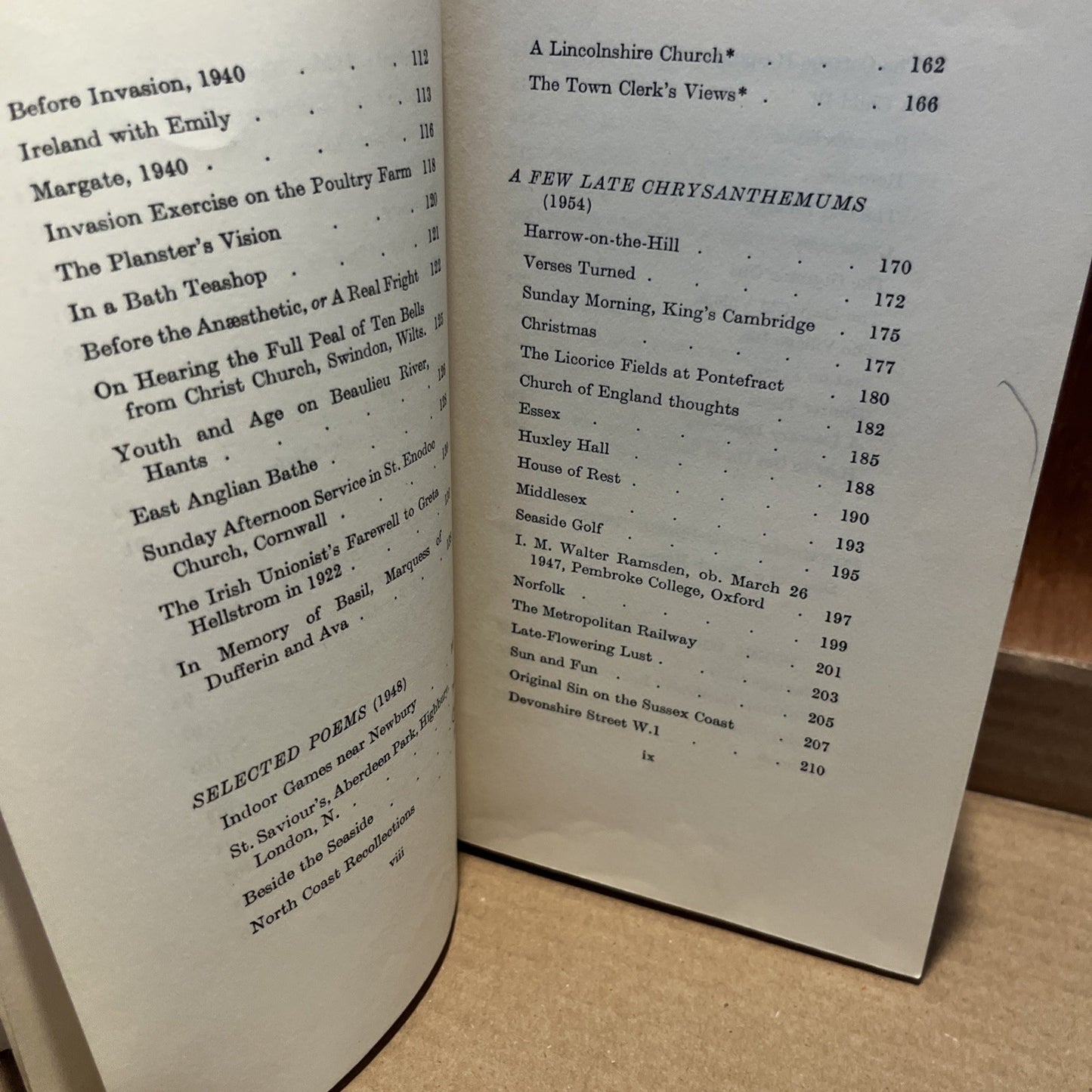 John Betjeman's Collected Poems / 1st Edition 1959