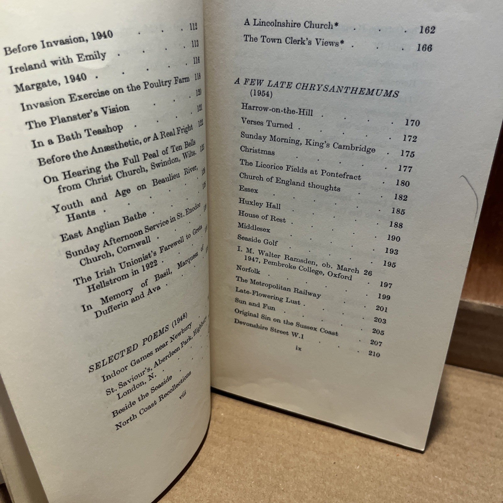 John Betjeman's Collected Poems / 1st Edition 1959
