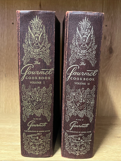 The Gourmet Cookbook Volume 1 & 2, Hardcover, Vintage Set of 2 Books 5th E 1972