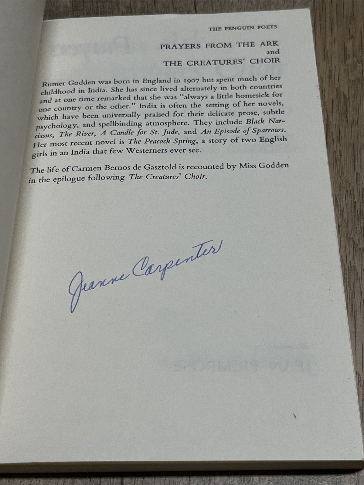 Prayers from the Ark and the Creatures' Choir by Carmen Bernos de Gasztold