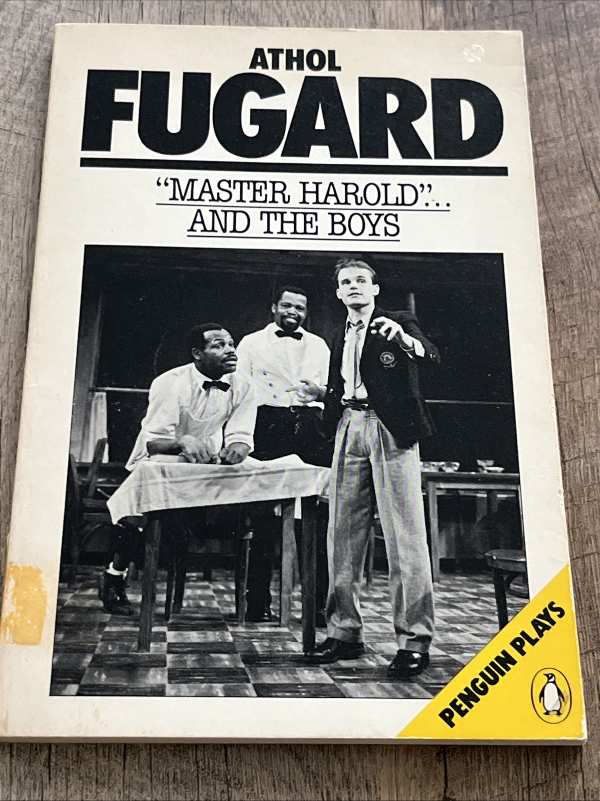 Master Harold And The Boys/Penguin Plays/Athol Fugard/1984/RARE