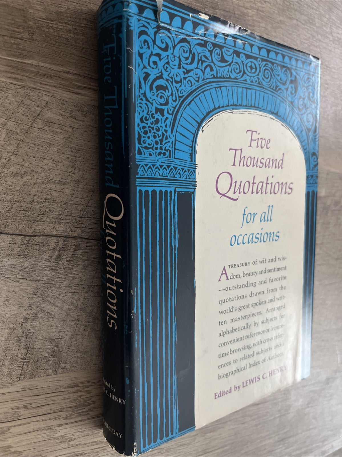 Five Thousand Quotations by Lewis C Henry 1945 Hardcover BCE