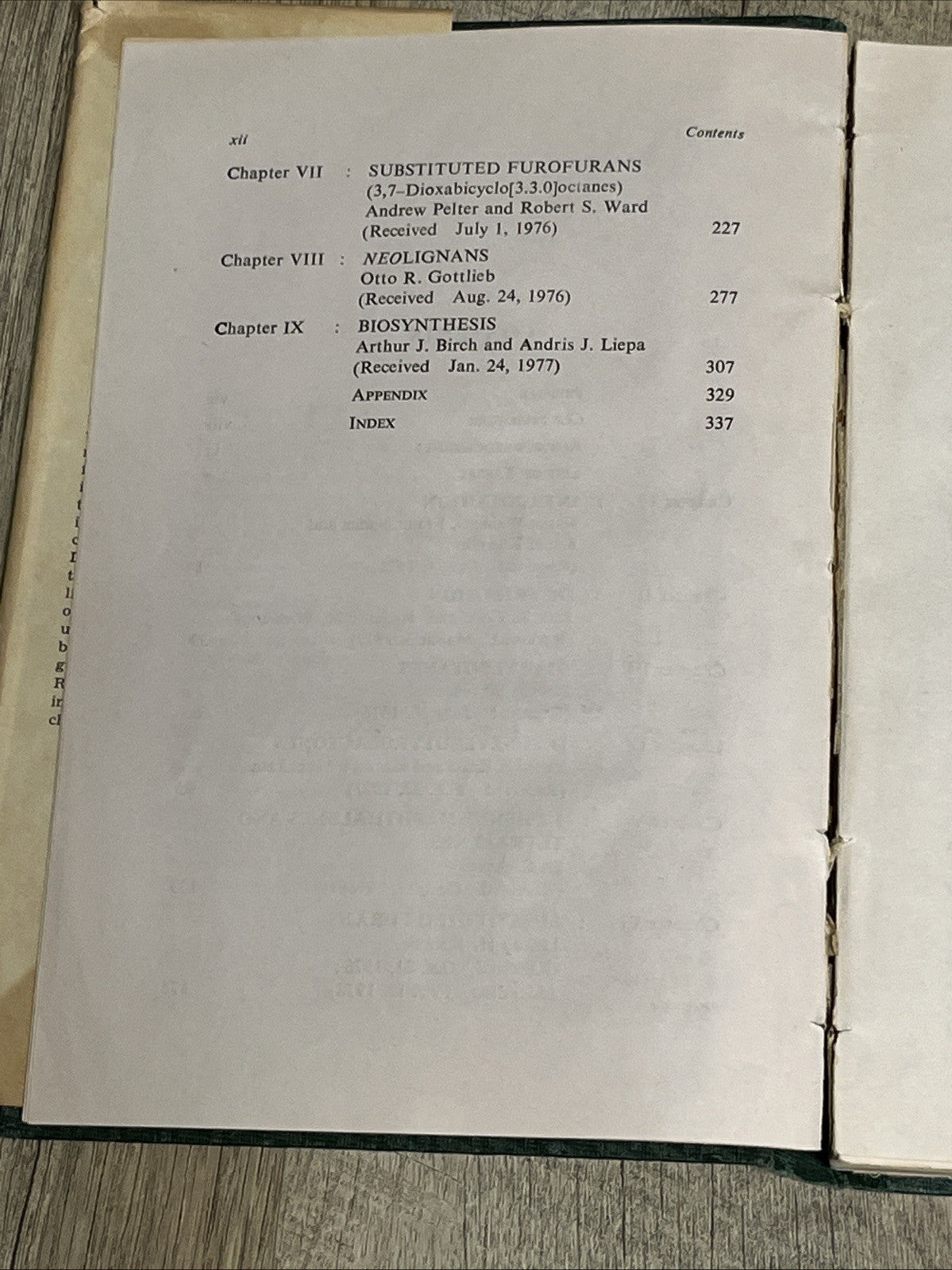 CHEMISTRY OF LIGNANS ANDHRA UNIVERSITY PRESS WALTAIR 1978 Ed In Chief C.B. S RAO