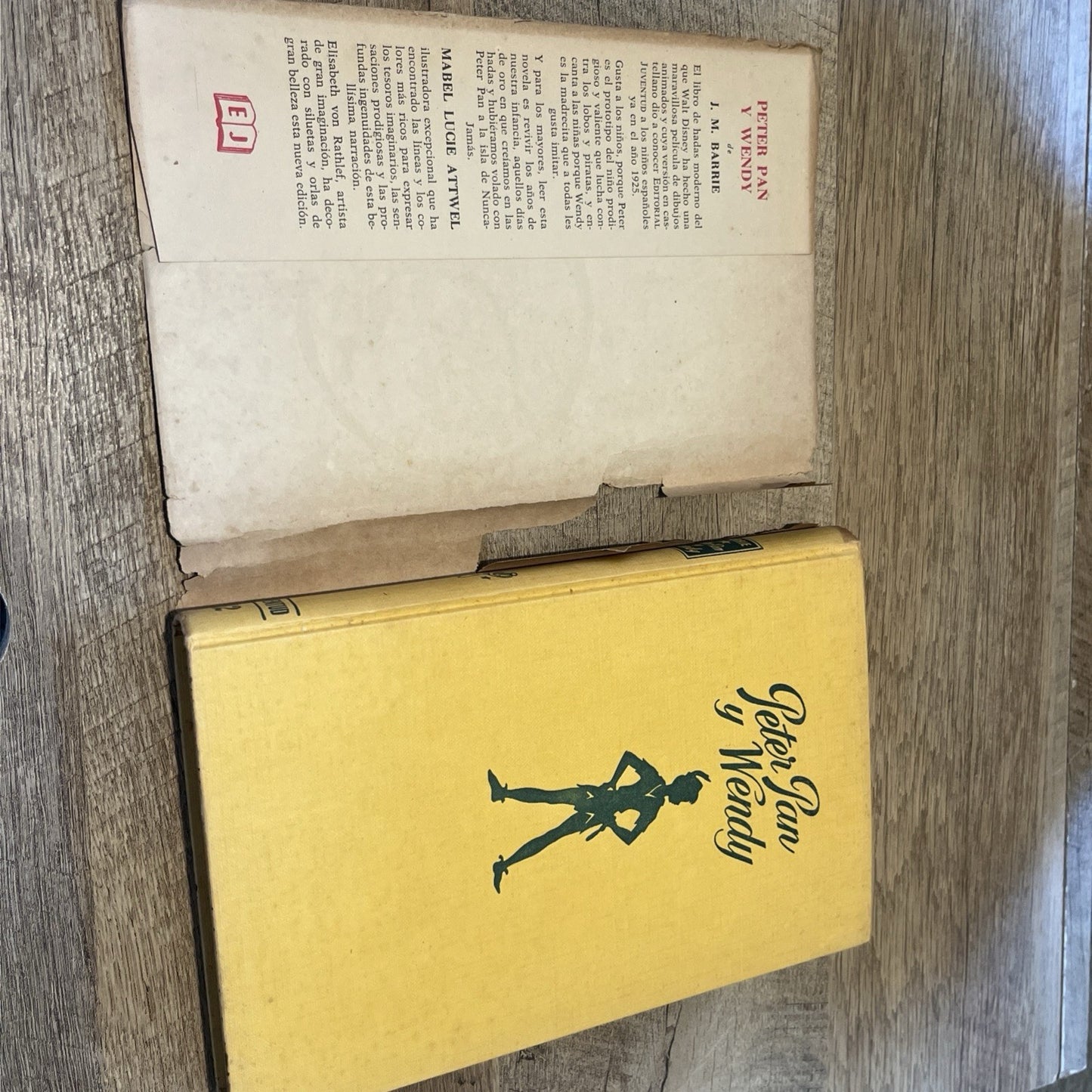 Peter Pan y Wendy j.m. barrie Very Rare Spanish Edition 1961