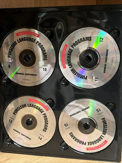 Pimsleur Chinese Cantonese Language  Program 15 Audio CDS & BOOK Missing Vol 3,4