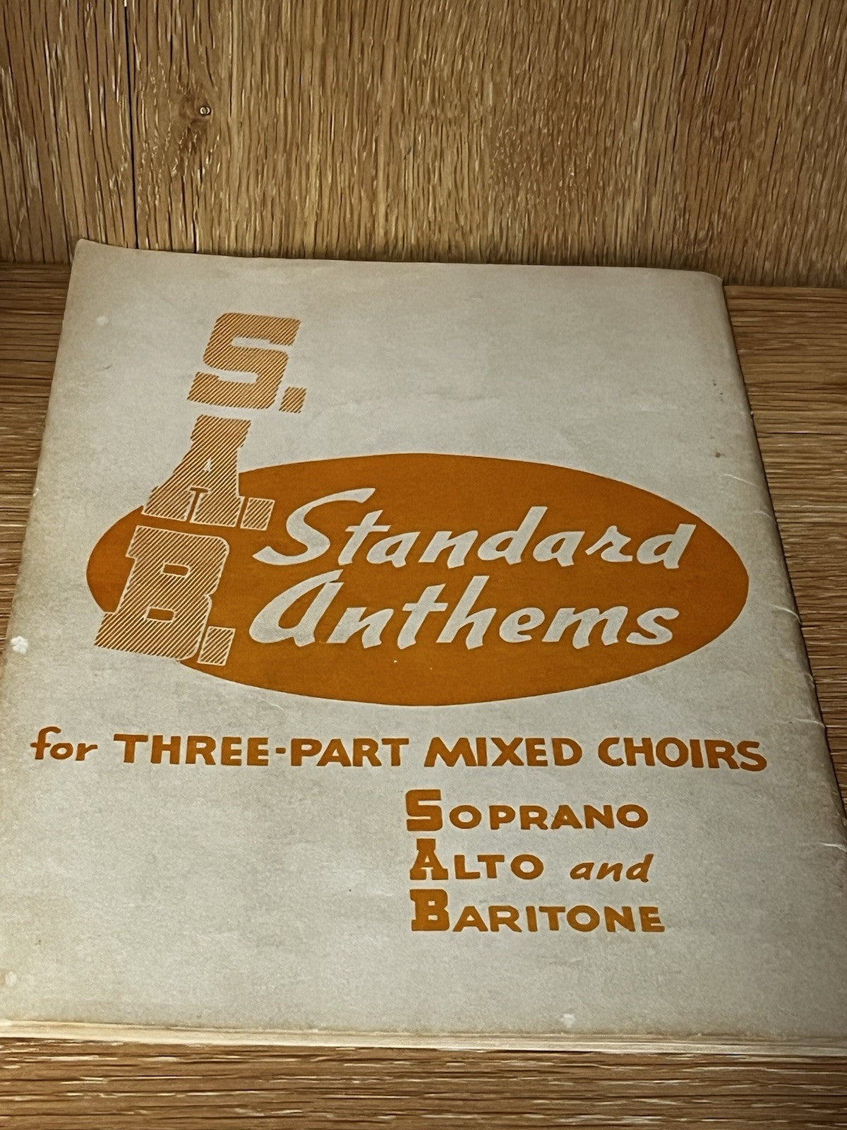 Lot 6 SAB Standard Anthems for Three Part Mixed Choirs Soprano, Alto & Baritone