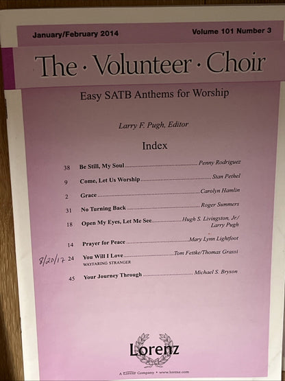 The Volunteer Choir Vol 101 . No 1,2,3,4 Publication Jan-Dec 2013-2014  Lorenz