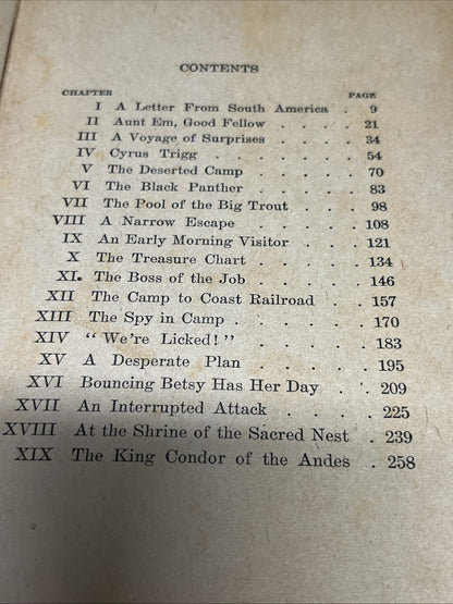 The King Condor of the Andes by Elliot Whitney 1915 Vintage Book