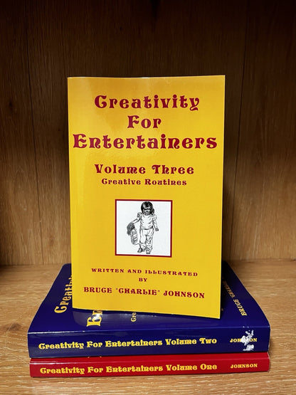 Creativity For Entertainers Volume 1–3 by Bruce Charlie Johnson Signed Copy