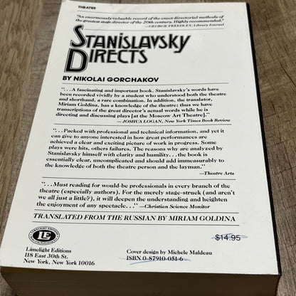STANISLAVSKY DIRECTS By Nikola-i Mikha-ilovich Gorchakov *Good Condition*